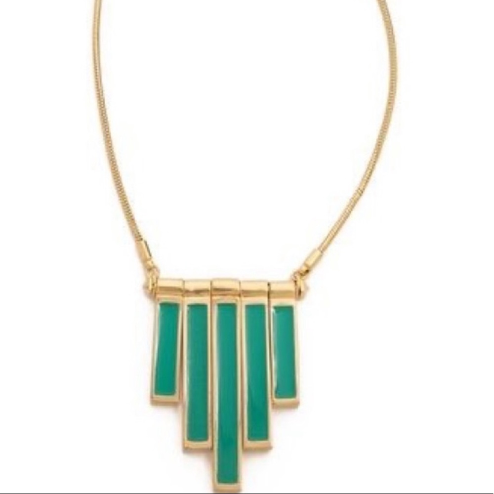 NWT Marc By Marc Jacobs Green & Gold Necklace